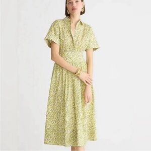 J.Crew Liberty Fabric Eliza’s yellow floral dress